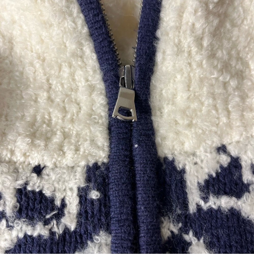 Gap Half Zip Fluffy Knit Wool Blend Poncho
 Sz XS/S Oversized - Picture 7 of 9